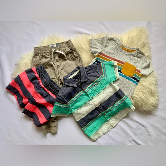 MIX AND MATCH KIDS CLOTHING SIZE 18/24M Tommy Hilfiger Old Navy Cat&Jack - Picture 1 of 9